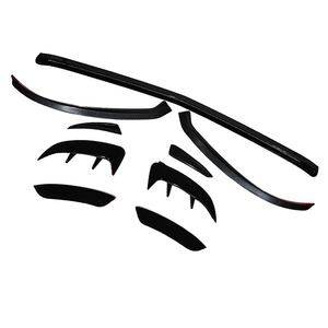 7 pièces pare-chocs avant lèvre Bodykit ailettes séparateur garniture évent ailettes pour <span class=keywords><strong>mercedes</strong></span>-benz W177 A220 Sport 2019 - Product Image 2