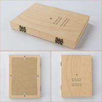 Marco de Fotos de Madera para Aniversario de Bodas, Marco de Fotos Plegable de Madera, Regalo Personalizado con Recuerdo