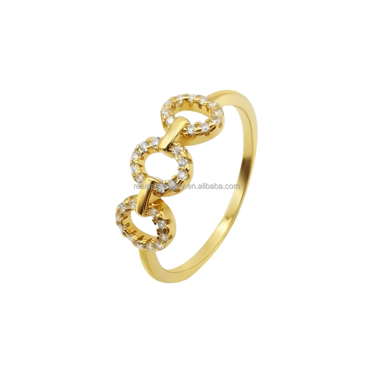 Anelli 925 in argento puro 14k anelli in argento Sterling placcato oro reale anelli di fidanzamento per donna