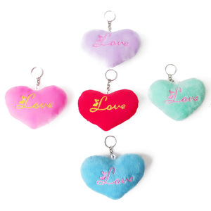 20pcs/<strong>lot</strong> Heart Stuffed Plush Toys Mini Red Heart <strong>Doll</strong> Stuffed Plush Keychain Custom Text Promotion Gifts - Product Image 3