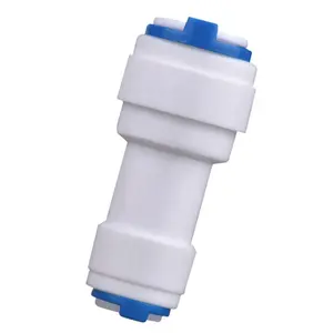 1 PC K154 união Reta 1/4 "Igual Em Linha Reta Tubo OD Quick Connect Connector Fitting RO Água Osmose Reversa Aquarium System