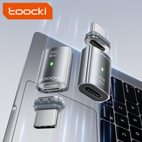 Adaptor Magnetik Toocki Berkualitas Tinggi 80Gbps USB 4.0 Transfer Data Ultra Cepat Konektor Tipe C untuk Laptop dan Ponsel