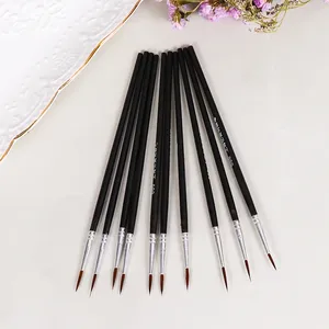 10Pcs Art Supplies Hand Painted Thin Hook Line <b>Pen</b> Drawing Art <b>Pen</b> Paint Brush Nylon Brush Acrylic Painting <b>Pen</b> Wholesale - Product Image 4