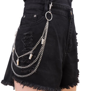 Cadena de Pantalones Unisex de Metal, Cadena de Cintura Estilo Hip Hop con Colgante de Taza de Café/Té de Múltiples Capas, Accesorio de Aleación de Zinc para Uso Diario - Product Image 2