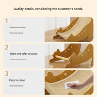 Mobilier pour chat d'angle triangulaire en carton, gain de place, avec griffoir, lit de repos double couche, jouet et boule, protection pour meubles