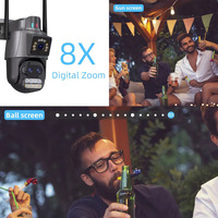 Caméra IP intelligente extérieure sans fil WiFi PTZ avec audio bidirectionnel, système de surveillance 360°, marque CosFlow, CCTV solaire, batterie 6000 mAh, application