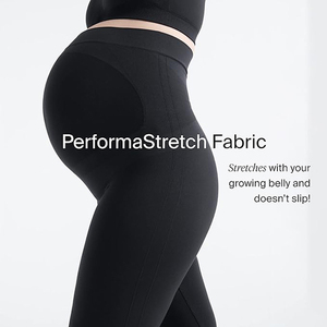 Leggings de maternité sans couture personnalisés OEM avec soutien par-dessus le ventre <span class=keywords><strong>pour</strong></span> le yoga et la grossesse - Product Image 3