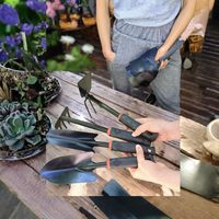 Ensemble d'outils de jardinage MB en acier de haute qualité pour planter des légumes en pot et ameublir la terre