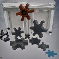 Accouplement de servomoteur OEM à couple élevé L100, accouplement flexible à mâchoires rigides L050 L070 L095 L60 L70, accouplement étoile