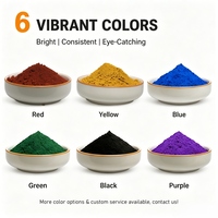 Pigment d'oxyde de fer de qualité industrielle Rouge Noir 130 190 Colorant inorganique pour ciment, brique, peinture et céramique
