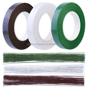 Çiçek dekorasyon yeşil kağıt bant çiçek kök sarma için 1/2 inç çiçek bant - Product Image 6