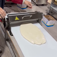 Laminoir à pâte manuel commercial en acier inoxydable, réversible, pour pâte feuilletée, Sfogliafacile, Laminoir Pâtisserie Manuel