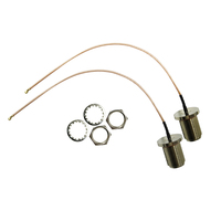 Câble coaxial RF RG 178 personnalisé, connecteur N femelle vers UFL, longueur 180 mm, câble pigtail