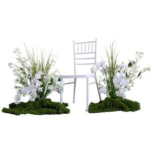 Vente en gros de fleurs artificielles de style boisé Arrangements floraux <span class=keywords><strong>au</strong></span> sol Accessoires de photographie Diffusion en direct Toile de fond pour cérémonie de mariage - Product Image 4