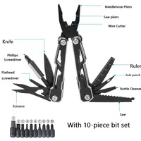Pince multi-outils de poche pour l'extérieur avec logo personnalisé Pince multifonctions multi-outils de qualité industrielle avec ciseaux pour le camping