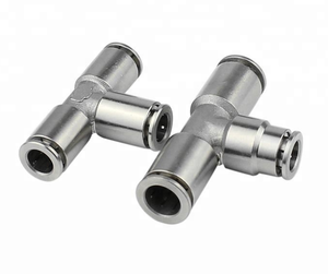 핫 세일 1/4 인치 90 도 공압 피팅 커플러 SS304 소재 BSP NPT 나사 새로운 조건 1 년 보증 - Product Image 3