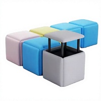 Wohnzimmer Schlafzimmer Möbel Modernes Rubik's Cube Sofa Esszimmer Freizeitstuhl Fünf-in-Eins Fußhocker Klappstuhl