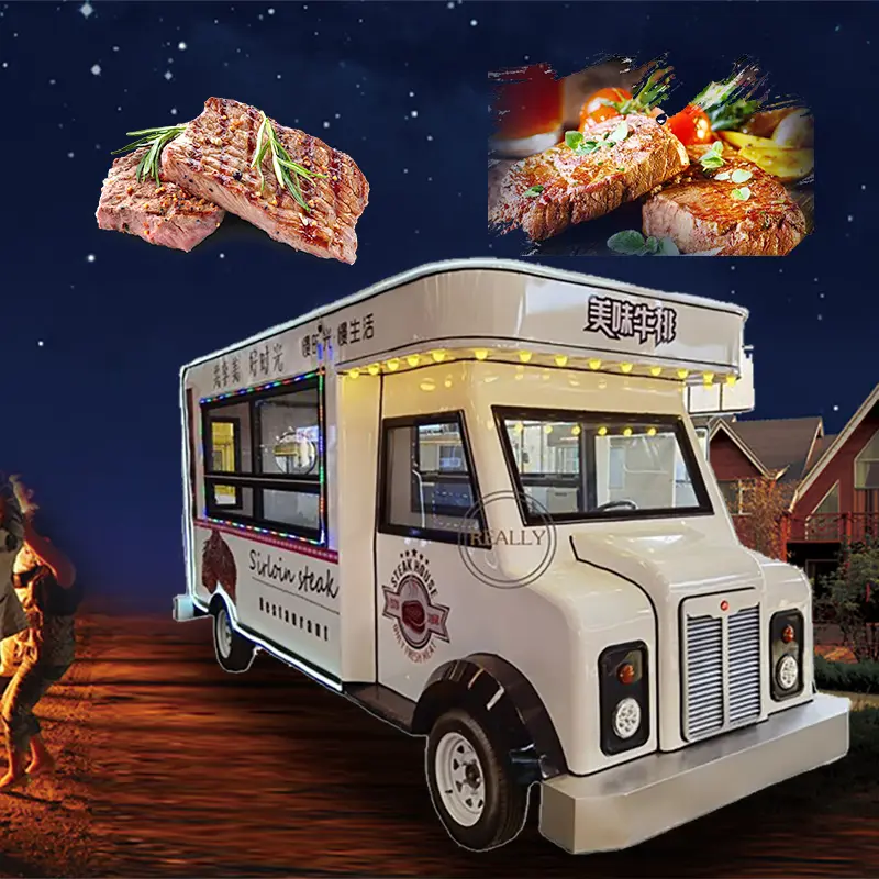 OEM ticari Mini Catering yemek arabası mobil açık gıda ısıtıcısı römork aperatifler arabaları