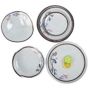 Platos Redondos de Melamina con Estampado Floral, Vajilla Resistente de Calidad para Restaurantes, para Servir Comida en Hoteles y Fiestas - Product Image 3