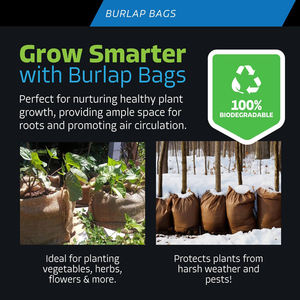 Grand sac en toile de jute en gros, sacs de culture pour plantes, sacs de culture de légumes, sacs en toile de jute, sacs à pommes de terre, sacs de course en toile de jute - Product Image 5