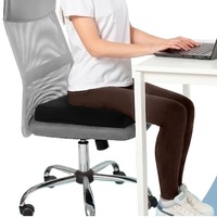 Coussin de siège en mousse à mémoire de forme haute densité pour chaise d'ordinateur de bureau housse lavable oreillers lombaires de fauteuil roulant coussins de siège