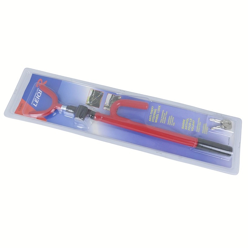 Tacticraft Telescopic Steel U-Lock Self-Defense Steering Wheel Security Lock | Anti-Theft Device for