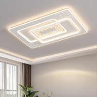Luces LED de techo modernas para el hogar y la Oficina con diseño de control remoto Fuente de alimentación de CA Base de metal para sala de estar y comedor