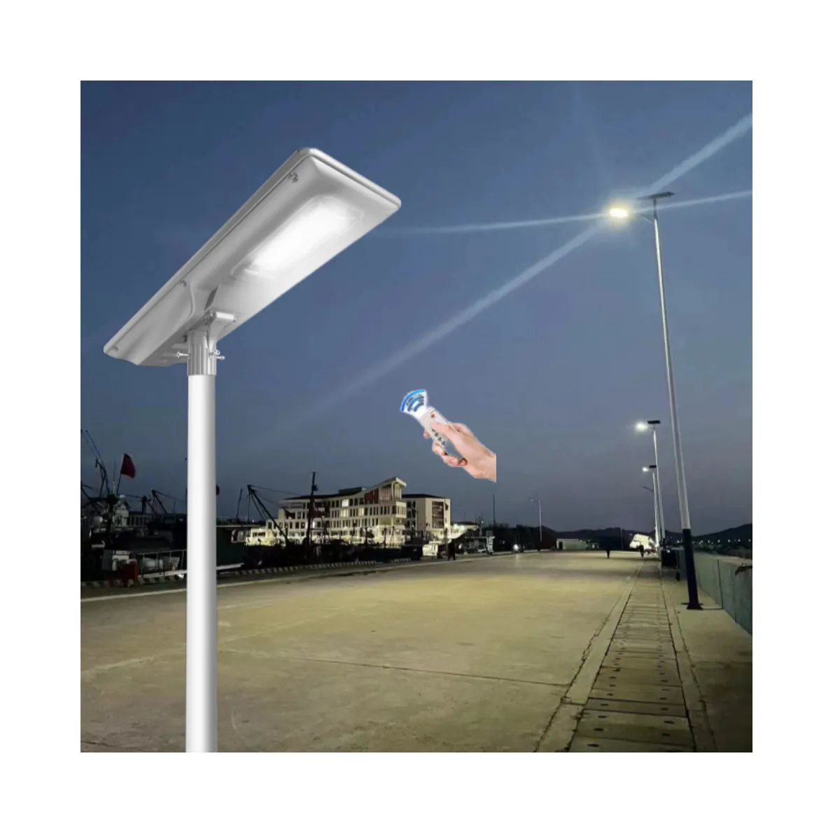 IP 65 Solar lampe Wasserdichtes Solar-LED-Stree-Licht mit Fernbedienung, Außen beleuchtung von Dämmerung bis Morgengrauen mit Bewegungs sensor