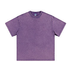 เสื้อยืดโอเวอร์ไซส์ผ้าฝ้าย 100% ซักกรด น้ำหนัก 270 กรัม เสื้อยืดหนาสำหรับผู้ชาย เสื้อยืดวินเทจเปล่าสำหรับสั่งทำ - Product Image 4