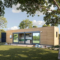 Maison conteneur maritime modifiée sur mesure de 20 pieds et 40 pieds avec panneaux sandwich et structure modulaire en acier, maison et hôtel conteneur portables