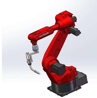 Lengan Robot Las Borunte Luxury 6-Axis dengan Beban Angkut 12KG, Repeatabilitas 0.07mm, Inti PLC
