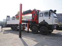 Grue télescopique hydraulique montée sur camion pour la construction, le levage et la manutention de marchandises