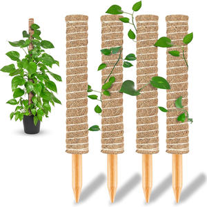 17นิ้วไม้ค้ำ COCO Coir Totem ไม้ค้ำต้นไม้เสาสำหรับพืชในร่มปีนต้นไม้ Monstera, sphagnum - Product Image 4