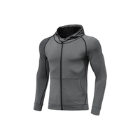 Vêtements de sport unisexes d'hiver respirants, à séchage rapide, coupe-vent, pour la salle de sport, le fitness, le jogging, en coton/fibre de bambou, ensembles de survêtement