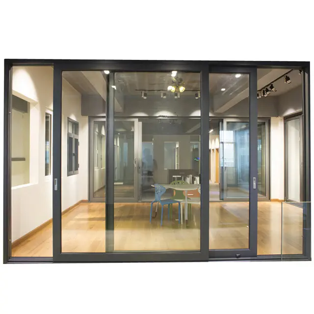 California architectural residential project storefront commercial thermal break aluminum glass folding doors