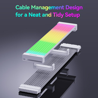 SNOWMAN Strip Neon ARGB kabel daya ekstensi GPU kabel 3*8 Pin Aksesori kawat PSU komputer game Desktop