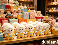 Peluche Mouton Personnage de Dessin Animé Adorable Animal en Peluche Doux Personnalisé pour Cadeau Promotionnel Peluche Mouton Personnalisée