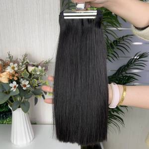 Lot de 12 mèches de cheveux humains 100 % naturels, lisses et raides, super double drawn, 100 g par paquet, vente en gros - Product Image 3