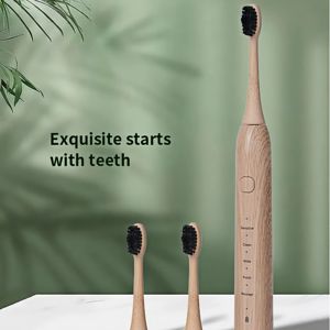 Vente flash - <span class=keywords><strong>Brosse</strong></span> à dents sonique portable pour les voyages, 5 vitesses, avec tête en <span class=keywords><strong>bambou</strong></span> biodégradable et boîte - Product Image 4