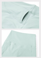 Ensemble de sport pour femme : Short de gym taille haute en nylon avec poches et soutien-gorge à bretelles croisées, idéal pour le yoga, couleur unie, vente en gros, personnalisable, pour l'entraînement