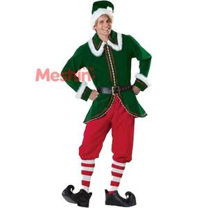 Costume de scène de Noël unisexe pour cosplay de Père Noël et d'elfe, idéal pour les fêtes et les spectacles - Product Image 5