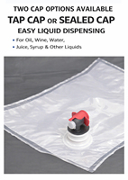 Sacs en plastique PE personnalisés de 1 à 25 L, résistants à l'humidité, pour champagne, tequila, soda, liquides, emballage flexible écologique, distributeur avec valve