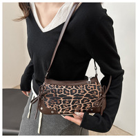 Nouveau Sac à Bandoulière Polyvalent 2026 avec Nœud Papillon, Motif Léopard Vintage, Sac à Main Décontracté pour Femme
