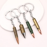 Porte-clés pendentif en alliage métallique modèle Bullet, accessoire de merchandising de jeu pour le titre 'Chicken Dinner' Chine