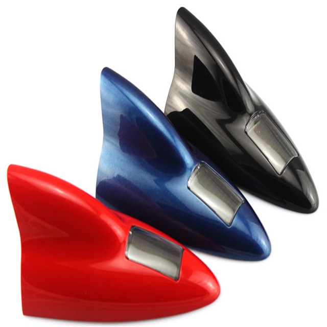 Сигнальный радиоприемник с дистанционным управлением, светодиодная антенна на солнечной батарее с Акулий плавник, предупреждающий свет, на крыше, для автомобиля