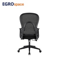 Chaise de bureau ergonomique réglable à roulettes EGROspace pour personnel de conférence et mobilier commercial