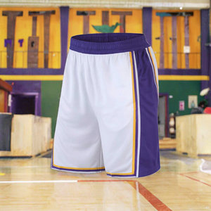 กางเกงขาสั้นบาสเก็ตบอลเอวสูงสำหรับผู้ชายกางเกงออกกำลังกายกีฬาผ้าตาข่ายระบายอากาศแห้งเร็วพิมพ์ลายขนาดใหญ่พิเศษ - Product Image 2