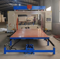 HOTY Hochstabile Horizontale Schaumstoff-Schneidemaschine 220V Geräuscharm Einfach zu Bedienen Schwammschneider Mitsubishi Motor 0-25m/min Hochgeschwindigkeit