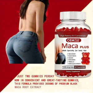 Gummies Maca Noire Plus pour Fessiers Volumineux et Courbes Extrêmes, Racine de Maca Noire pour Stimuler la Vitalité Hommes & Femmes, Amplificateur de Fessiers - Product Image 4