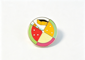 Rotatable Enamel <b>Pin</b> Multi Layer Round <b>Badge</b> Silver Plated Metal Collectible <b>Pin</b> for Art Gift - Product Image 1